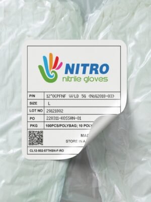 Thiết kế tem nhãn sản phẩm cho sản phẩm găng tay cao su