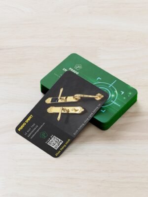 Thiết kế danh thiếp cho sản phẩm công nghệ cao màu xanh và màu đen vàng