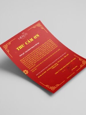 Thiết kế thư cảm ơn Khách hàng và Đối tác dịp cuối năm