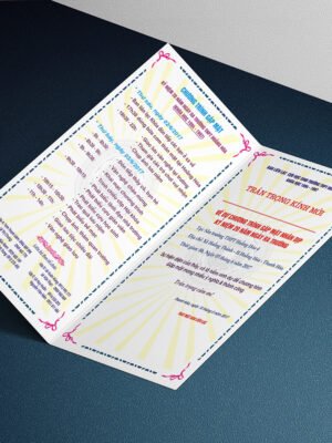 Thiết kế thư mời sự kiện kỷ niệm ngày ra trường, họp lớp