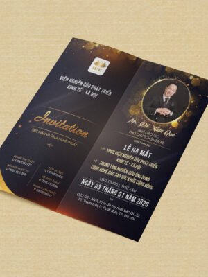 Thiết kế thư mời gập đôi khổ 240x170 mm
