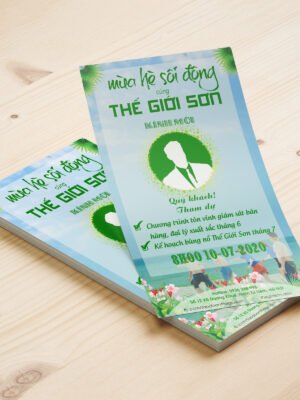 Thiết kế thư mời sự kiện phong cách bãi biển mùa hè - xanh nhẹ