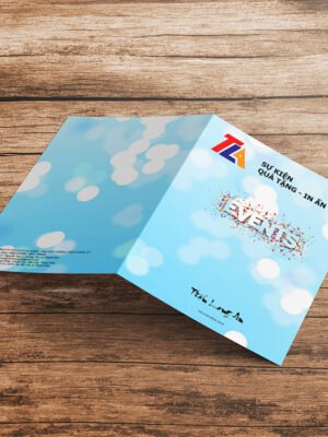 Thiết kế thư mời gập đôi khổ lớn