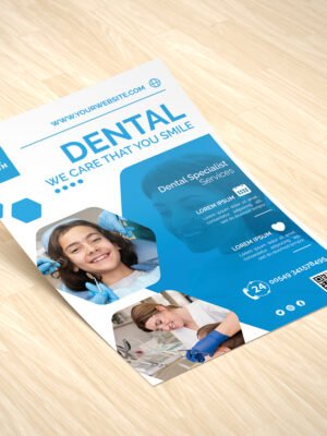 Tờ rơi giới thiệu dịch vụ nha khoa, nha sĩ, chăm sóc răng miệng