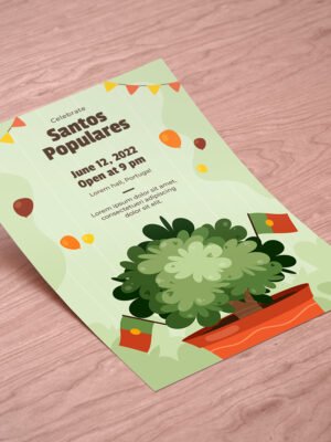 Tờ rơi giới thiệu sự kiện, lễ kỷ niệm phong cách hiện đại