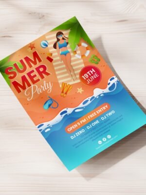 Tờ rơi giới thiệu các hoạt động và sự kiện mùa hè