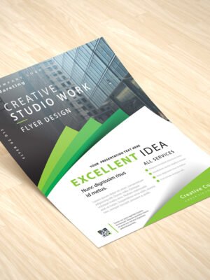 Tờ rơi giới thiệu dịch vụ thiết kế không gian làm việc công sở