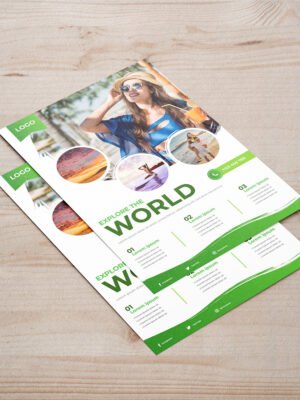 Thiết kế tờ rơi giới thiệu dịch vụ du lịch nước ngoài