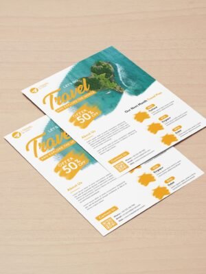 Thiết kế tờ rơi dịch vụ du lịch, lữ hành