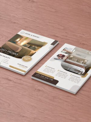 Thiết kế tờ rơi khách sạn, nhà nghỉ, khu du lịch, nghỉ mát