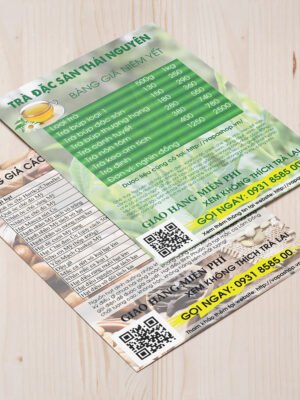 Thiết kế tờ rơi in màu A5 hai mặt