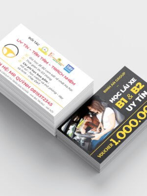 Thiết kế Voucher kích thước bằng thẻ card