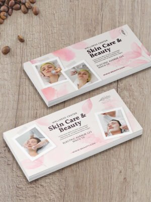 Tờ rơi khổ DL thanh lịch in màu hai mặt cho cơ sở thời trang, làm đẹp, mỹ phẩm