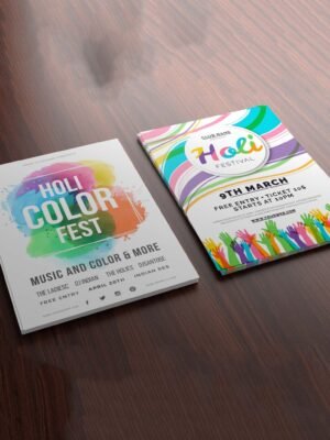 Thiết kế tờ rơi A5 hai mặt nhiều màu sắc