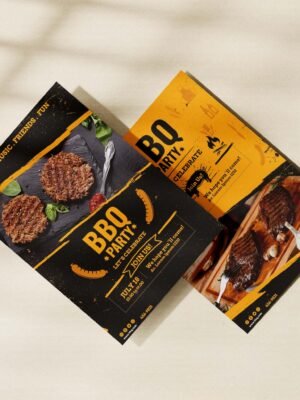 Tờ rơi A5 hai mặt nhà hàng thịt nướng BBQ