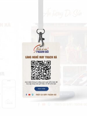 Thiết kế thẻ thông tin hướng dẫn viên tại địa điểm du lịch, di tích lịch sử