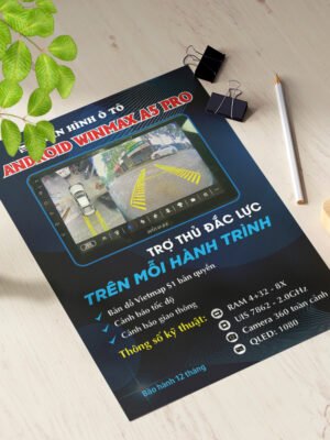 Thiết kế tờ rơi hai mặt màn hình ô tô Android