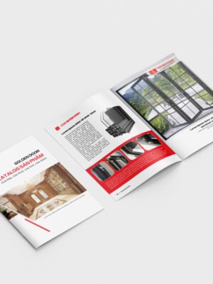 Thiết kế catalog sản phẩm cửa thép, cửa nhôm, cửa kính, cửa nhựa