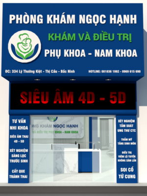 Thiết kế 3D nhận diện thương hiệu cửa hàng, phòng khám, nhà thuốc