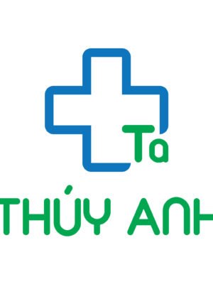 Thiết kế logo nhà thuốc với hai màu xanh