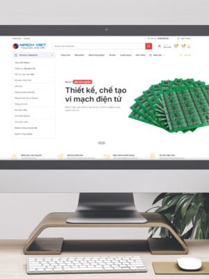 Thiết kế website thương mại điện tử cho doanh nghiệp linh kiện điện tử