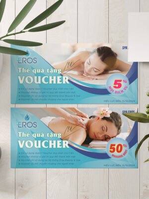 Thiết kế Voucher thẻ quà tặng dành cho Spa Beauty Thẩm mỹ viện