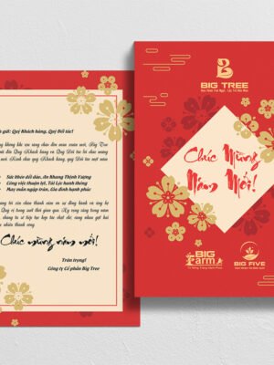 Thiết kế thiệp chúc Tết cho doanh nghiệp mẫu mới hiện đại