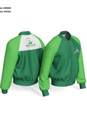 Thiết kế áo khoác gió đồng phục doanh nghiệp màu xanh