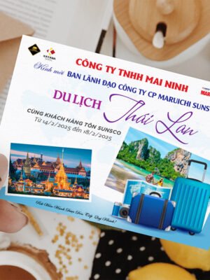 Thiết kế thư mời du lịch của doanh nghiệp