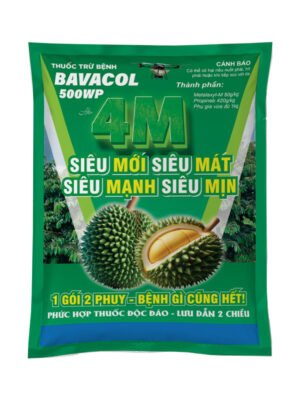Thiết kế nhãn túi thuốc trừ bệnh 500g màu xanh lá cây