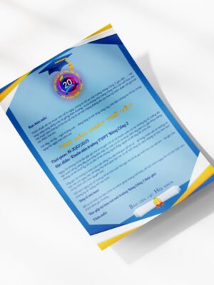 Thiết kế thư mời sự kiện kỷ niệm 20 năm