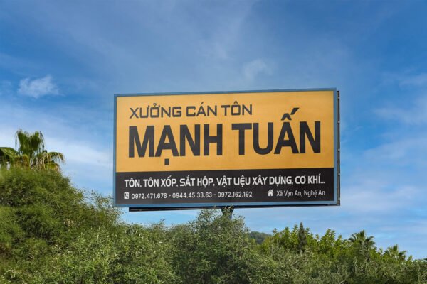 Thiết kế biển quảng cáo Xưởng cán tôn, nhà máy, nhà xưởng - Hình ảnh 4