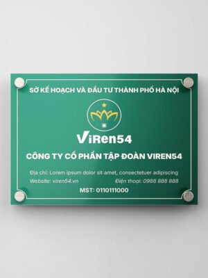 Thiết kế biển công ty, biển doanh nghiệp