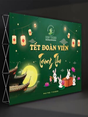 Thiết kế phông nền, backdrop sự kiện Tết Trung Thu, Tết Đoàn Viên