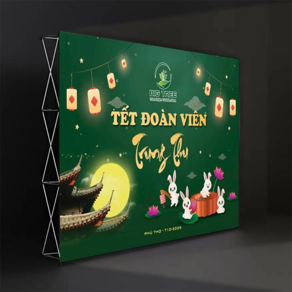 Thiết kế phông nền, backdrop sự kiện Tết Trung Thu, Tết Đoàn Viên