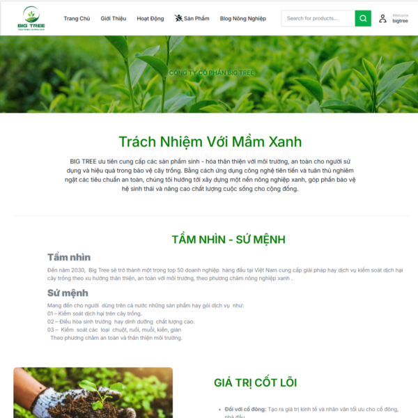 Thiết kế website công ty Nông nghiệp phong cách hiện đại - Hình ảnh 4