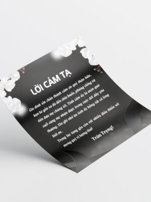 Thiết kế banner lời cảm ơn, lời cảm tạ, thư cảm ơn