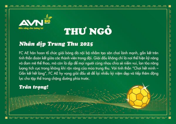 Thư mời sự kiện giao lưu bóng đá màu xanh - Hình ảnh 2