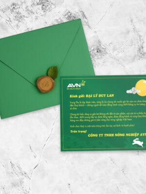 Thiết kế thư cảm ơn nhân dịp Trung thu