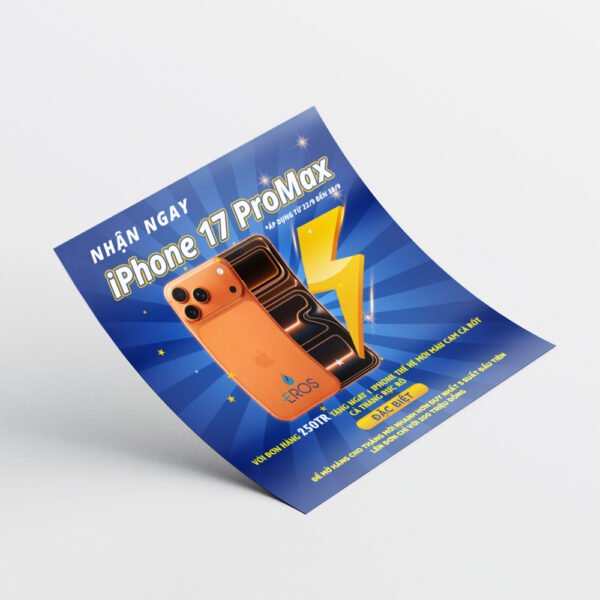 Thiết kế banner quảng cáo khuyến mãi iPhone17 hình vuông - Hình ảnh 2