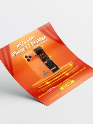 Thiết kế banner quảng cáo khuyến mãi iPhone17 hình vuông