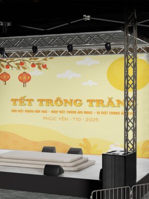 Thiết kế phông nền - backdrop sự kiện Tết trung thu
