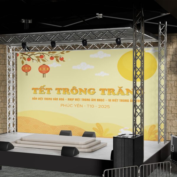 Thiết kế phông nền - backdrop sự kiện Tết trung thu