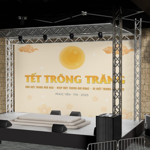 Thiết kế phông nền - backdrop sự kiện Tết trung thu - Hình ảnh 2