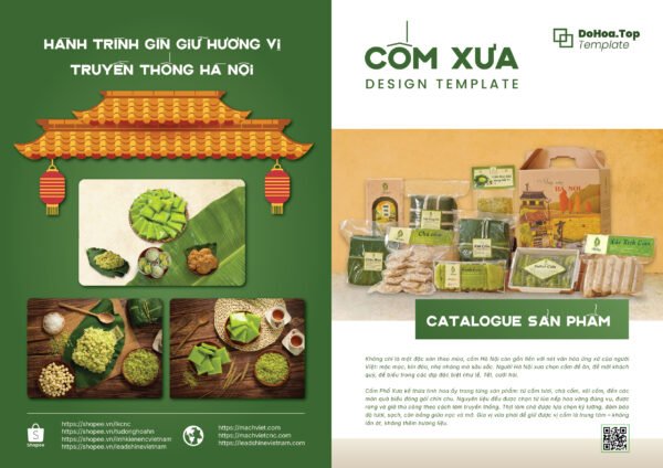 Thiết kế Catalog sản phẩm Nông sản, OCOP, Cốm, Đặc sản truyền thống - Hình ảnh 5
