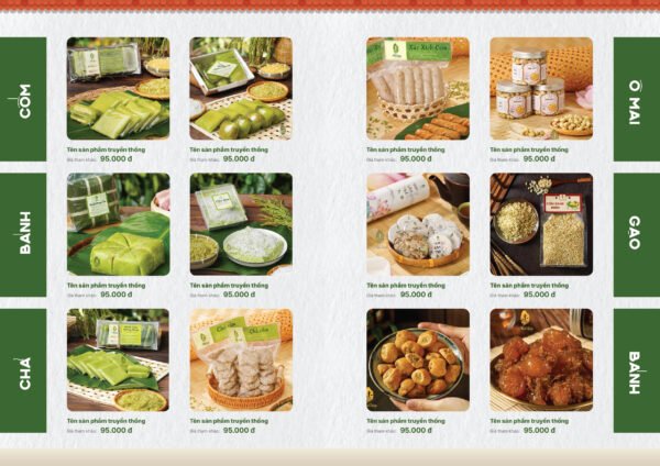 Thiết kế Catalog sản phẩm Nông sản, OCOP, Cốm, Đặc sản truyền thống - Hình ảnh 6