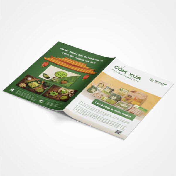 Thiết kế Catalog sản phẩm Nông sản, OCOP, Cốm, Đặc sản truyền thống