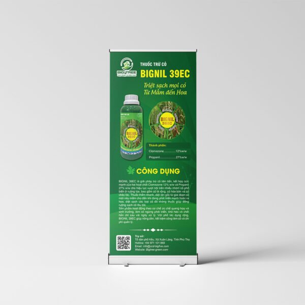 Thiết kế Standee sự kiện Hội thảo Nông nghiệp, Bảo vệ thực vật màu xanh - Hình ảnh 2