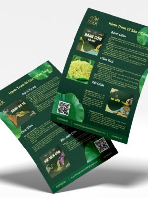 Mẫu thiết kế tờ rơi sản phẩm nông sản, OCOP