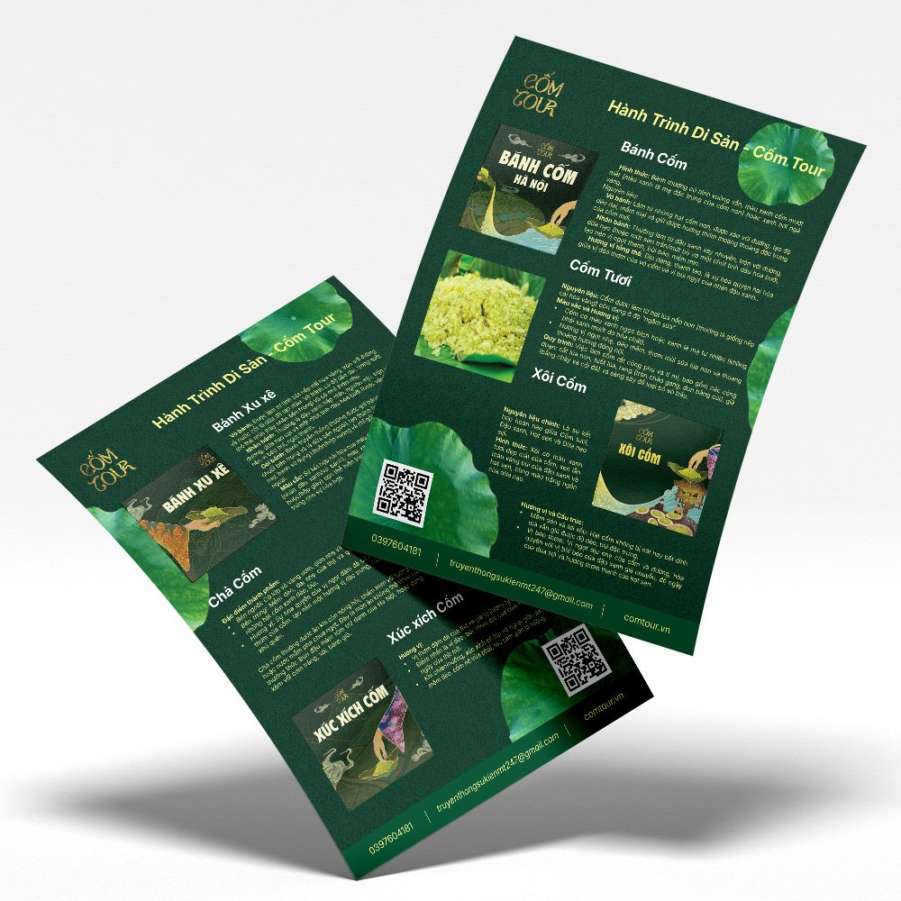 Mẫu thiết kế tờ rơi sản phẩm nông sản, OCOP